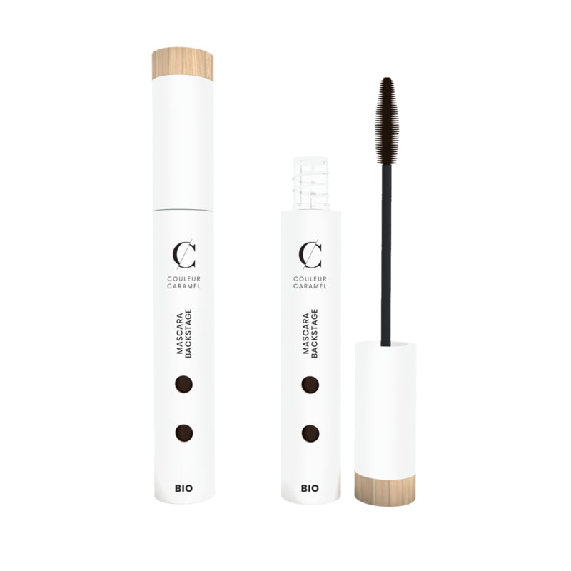 Bio Mascara Backstage van Couleur Caramel separeren je wimperharen en maakt ze langer en voller. 