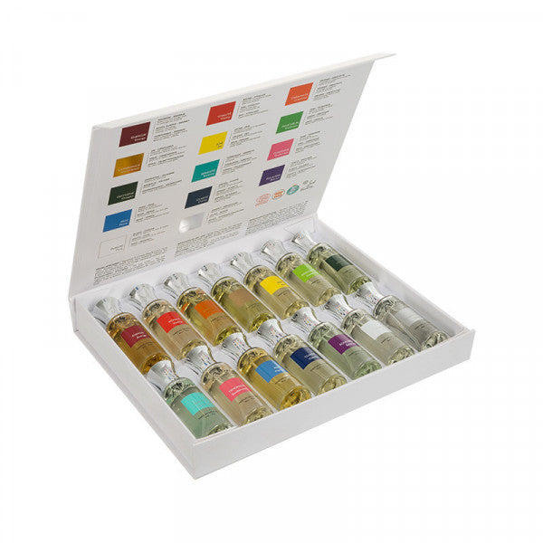 Elke kleur is een belofte voor een unieke reis. De Discovery box bevat alle veertien Altearah synergieën in 30 ml.