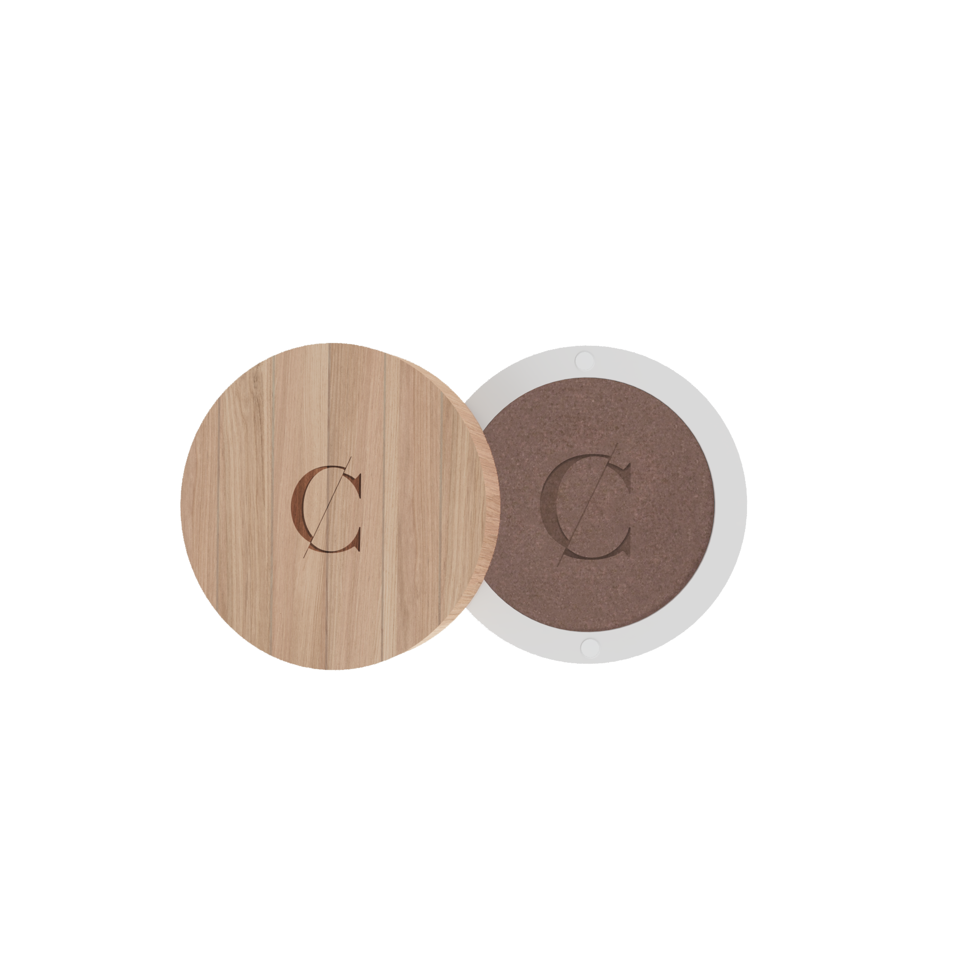 De natuurlijke en biologische oogschaduw van Couleur Caramel bevat een sterke concentratie van pigmenten. 