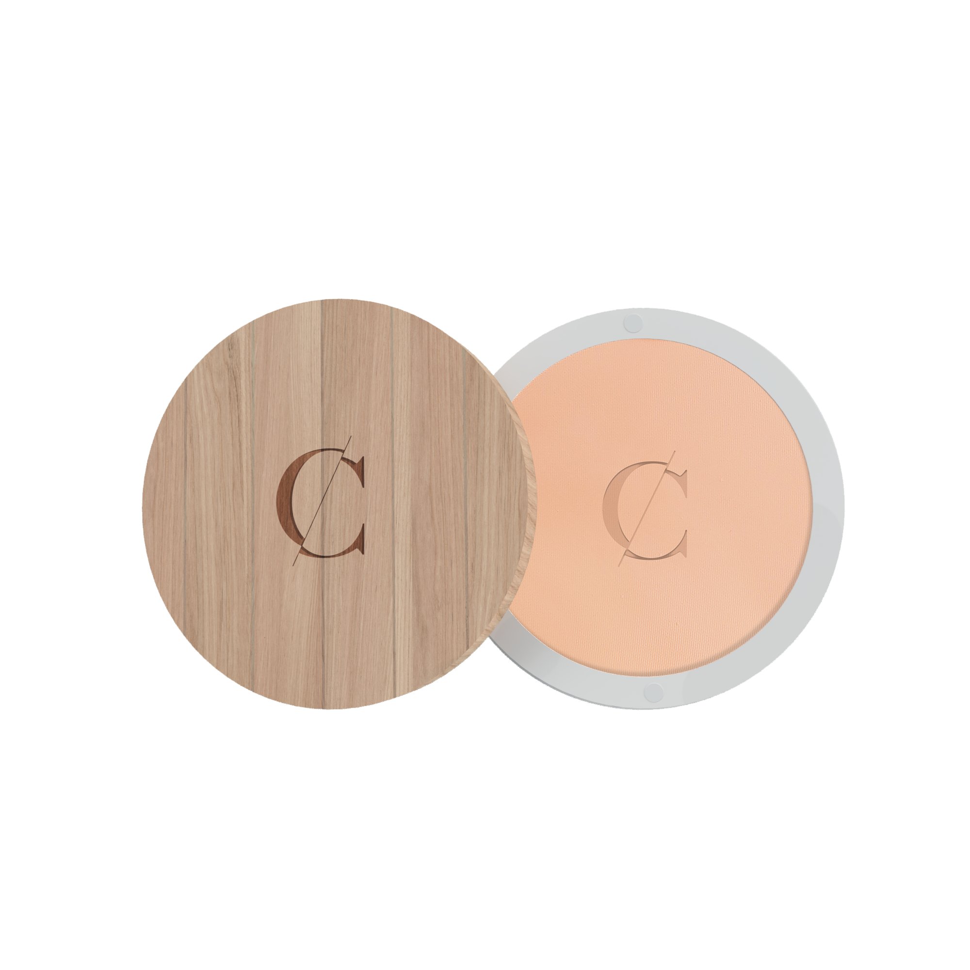 Deze natuurlijke gezichtspoeder van Couleur Caramel fixeert de teint van de huid, en deze biologische compactpowder maakt de huid mat en egaal.