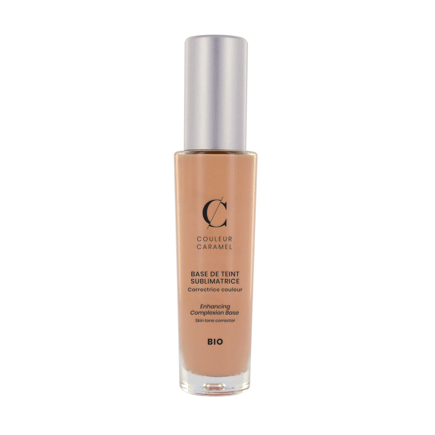 Happy met je huid door deze fijne Skin Tone Corrector van Couleur Caramel  Een onmisbaar product om je huid voor te bereiden en te perfectioneren.