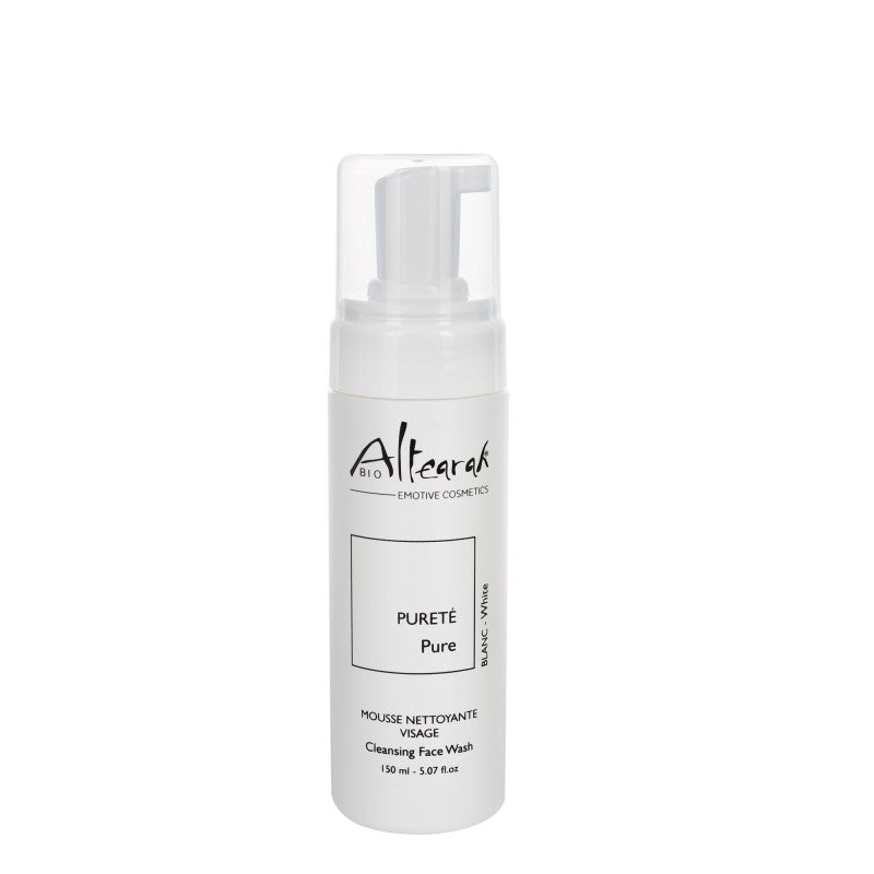 Altearah Cleansing Face Wash White Pure, een reinigende luxe schuim die je huid ontgift, verheldert en verfijnt.